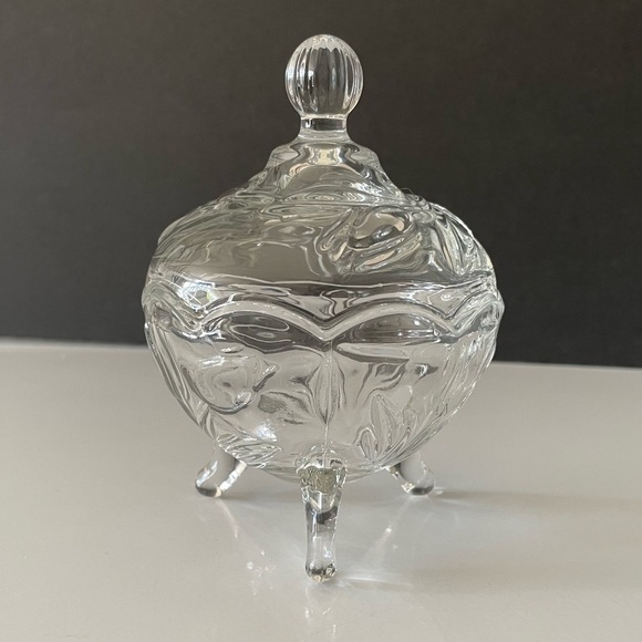 Other - Vintage Crystal Bowl Candy Dish Lead w/ Three Footed